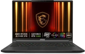 MSI Stealth A16 AI+ A3XWIG-030CZ černá / 16" QHD+ / AMD Ryzen AI 9 HX 370 / 32GB / 2TB SSD / RTX 5080 16GB / W11H (9S7-15FL35-030)