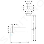 HANSGROHE - Sifony Designový sifon Flowstar, chrom 52100000