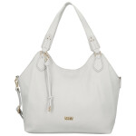 Elegantní dámská koženková kabelka na rameno Mandy, šedá