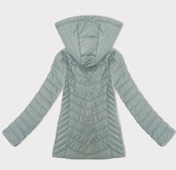 Lehká dámská bunda v mátové barvě s odepínací kapucí J Style (16M9230-156) odstíny zelené M (38)