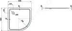 Laufen - Platina Sprchová vanička s protihlukovými podložkami, 1000x1000 mm, bílá H2150090000401