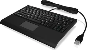 Keysonic ACK-3410 US černá / Mini klávesnice / Touchpad / USB / 80 kláves (60378)