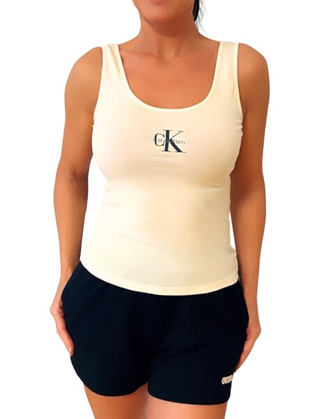 Dámské žluté tílko Calvin Klein QS7603 GX TANK