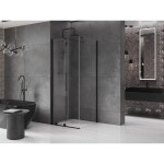 MEXEN/S - Velar sprchový kout 90 x 90, transparent, černá 871-090-090-01-70