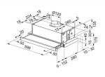 FRANKE - Smart Vestavný odsavač par FTC 632L GR/XS, výsuvný, šířka 60 cm, nerez 315.0547.796