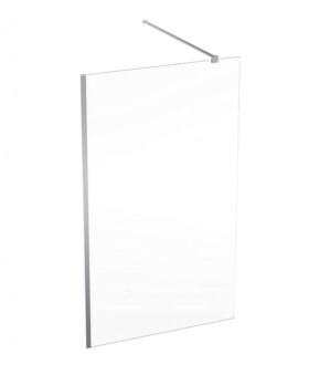 GEBERIT - GEO Sprchová stěna Walk-In, 120x200 cm, stříbrná/čiré sklo 560.159.00.2