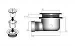 IDEAL STANDARD - Ultra Flat S Odpadová souprava ke sprchové vaničce Ultraflat S, chrom K936367