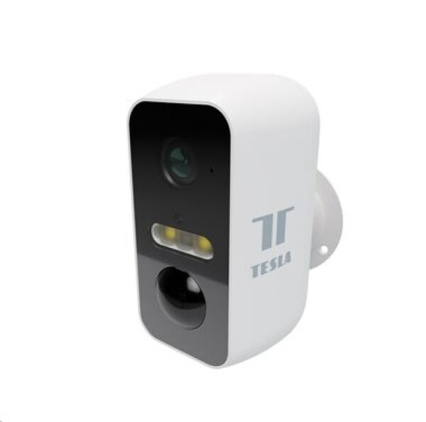 Tesla Smart Camera Battery CB500 bílá / Venkovní IP kamera / 2304x1296 / IR LED 10m / 9600 mAh / microSD / Wi-Fi (TSL-CAM-CB500)