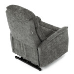 Polohovací křeslo, elektrické kabelové ovládání, šedá, látka, TV-H9727 GREY2