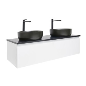 Koupelnová skříňka s krycí deskou SAT B-WAY 119x30x45 cm bílá lesk BWAY120WTKUB BWAY120WTKUB