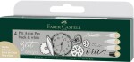 Faber-Castell Umělecký popisovač Pitt Artist Pen Black & White sada 4 ks - bílé a černý