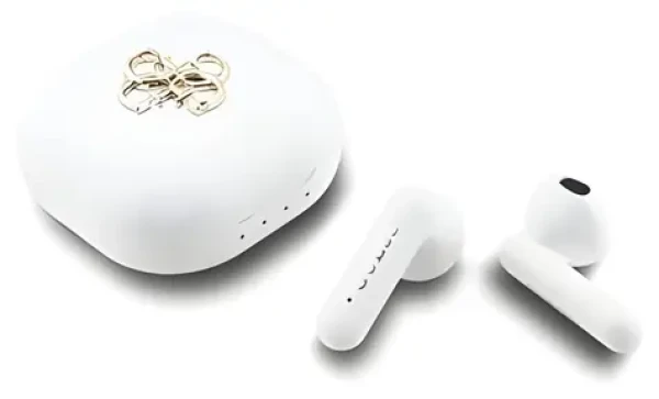 Guess 4G Metal Logo bílá / Bezdrátová sluchátka / TWS / Do uší (57983126950)
