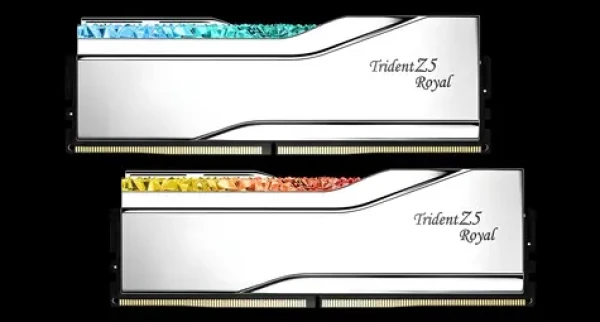 G.Skill Trident Z5 Royal RGB stříbrná 32GB (2x16GB) 6000MHz / Operační paměť / DDR5 / CL28 / DIMM / XMP 3.0 / 1.4V (F5-6000J2836G16GX2-TR5S)