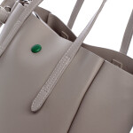 Designová koženková kabelka Dariana krémová