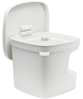 MODERNA Toaleta pro kočky Cubana krémová / Toaleta / Rohová, s krytem / 49,5x49,5x43 cm (163-22366)