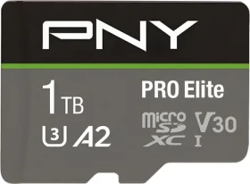 PNY PRO Elite microSDXC 1 TB / Paměťová karta / Class 10 / UHS-I / U3 / A2 / V30 (P-SDU1TBV32100PRO-GE)