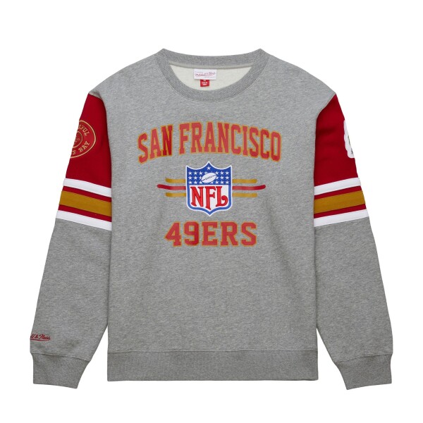 Mitchell & Ness Pánská mikina San Francisco 49ers NFL All Over Crew 4.0 Velikost: S
