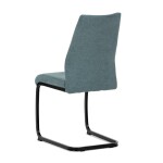 Jídelní židle, zelená, hladká látka, DCL-438 GRN2