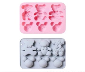 Dortisimo Silikonová forma Medvídci (na 6 ks) 4,5 cm