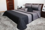 Prošívané šedě černé přikrývky na postel Šířka: cm Délka: cm