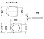 DURAVIT - Starck 3 WC sedátko, bílá 0062410000