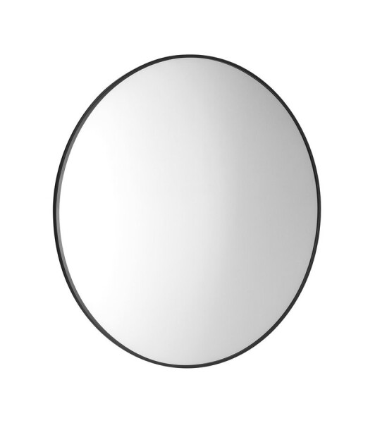 SAPHO - AROWANA kulaté zrcadlo v rámu ø 60cm, černá mat AWB060