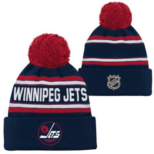 Outerstuff Dětská zimní čepice Winnipeg Jets NHL 3Rd Jersey Jacquard Cuff Pom