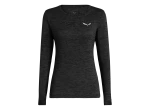 Salewa Puez Melange Dry dámské triko dlouhý rukáv Black Out Melange vel. 46/40