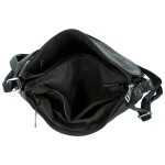 Stylová dámská koženková crossbody kabelka Melisandra, černá