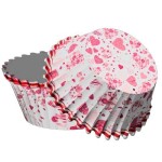Alvarak košíčky na muffiny Valentýnské se srdíčky (50 ks)