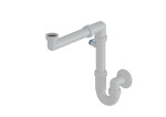 Dřezový sifon MULTI 6/4"x40 s odbočkou úsporný bílý DREZSIFON6440SLIM DREZSIFON6440SLIM