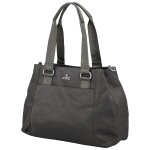 Stylová dámská nylonová kabelka do ruky Elke, tmavě šedá