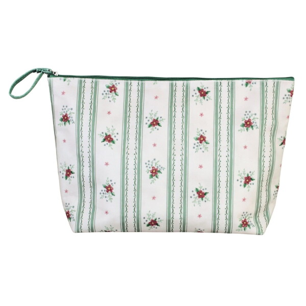 Strömshaga Kosmetická taštička Felicia Green L, zelená barva, textil