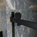 H K - Posuvné sprchové dveře DIAMOND BLACK 96- 100x200 cm L/P varianta SE-DIAMONDBLACK100SET