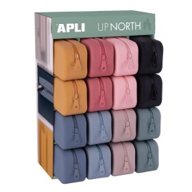 APLI silikonové pouzdro na psací potřeby Up North, silikónový, mix pastelových barev - 16ks