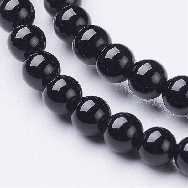 Přírodní onyx - ∅ 4 mm - třída A - 1 ks