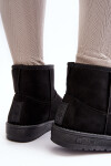 Dámské zimní boty s vyplněním z kožešiny černé Big Star MM274158 37