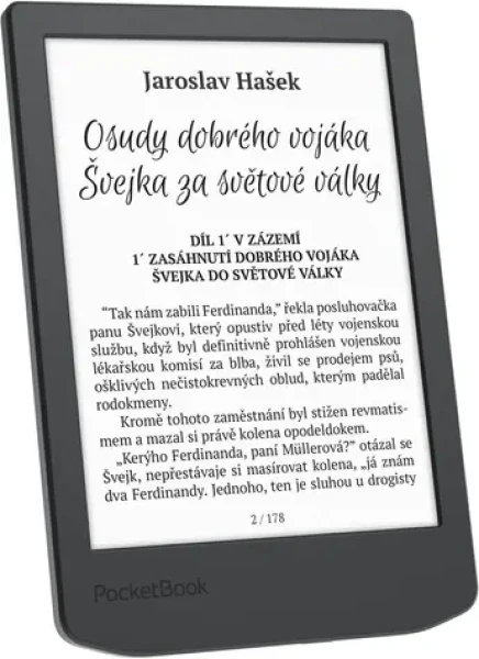 PocketBook 619 Verse Lite šedá / 6" / 1024x758 / 8GB / E-Ink Carta / 1000mAh / USB-C / Wi-Fi (PB619-T-WW)