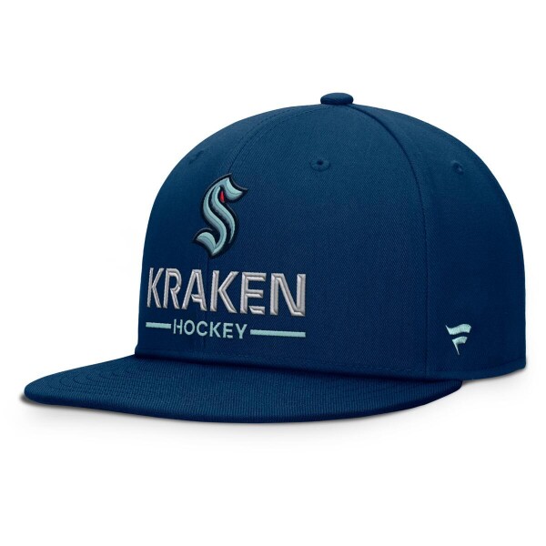 Fanatics Pánská kšiltovka Seattle Kraken NHL Authentic Pro A/Cap Flat Brim Square Visor Structured Adjustable