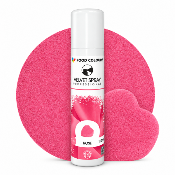 Sametový sprej Food Colours Rose (100 ml)