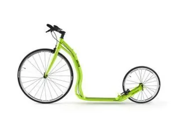 YEDOO Koloběžka Alloy WOLFER Y30 zelená / 28"/20" kola / Hliníkový rám (12701-Y30 green)
