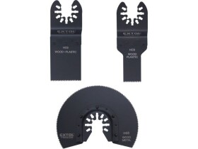 EXTOL PREMIUM 8803823 Sada nástrojů pro multifunkční brusku 3ks (HCS, HSS)