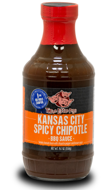 BBQ omáčka Three Little Pigs Kansas City Spicy Chipotle, 558 g