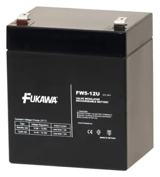 FUKAWA FW 5-12U / Baterie do UPS / 12V / 5Ah / Faston F2 6,3mm (12156)