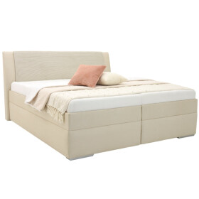 Čalouněná postel Amanda 180x200, béžová, bez matrace
