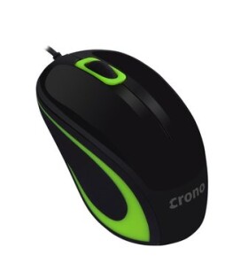 Crono optická myš CM643G černo-zelená / 1000 dpi / USB (CM643G)