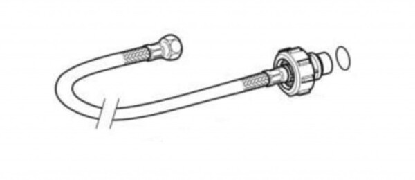 GEBERIT - Náhradní díly Hadička pro nadomítkové nádrže, délka 30 cm 240.989.00.1