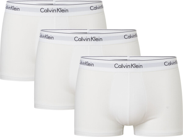 Pánské trenky Pack Trunks Modern Cotton 000NB2380A100 bílá Calvin Klein