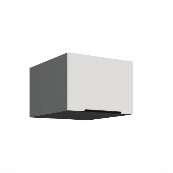 Horní skříňka Aria ANT 50 NAGU-36 1F Barva korpusu: Antracit, Barva dvířek: WH - Crystal white AFM
