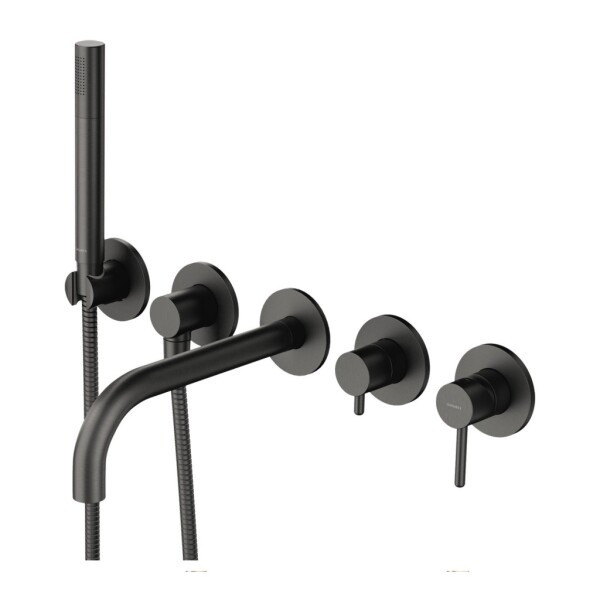 OMNIRES - Y vanová baterie 5-otvorová podomítková grafit /GR/ Y1237-1GR